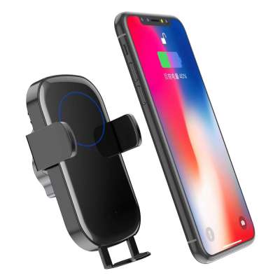 Car Mount Qi Wireless Charger for IPhone XS Max X XR 8 Fast Wireless Charging Car Phone Holder for Samsung Note 9 8 S10 S9